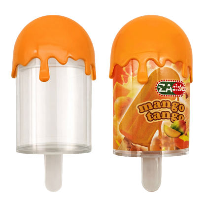 12 Pack - Popsicle Style Plastic Storage Containers with Decorative Wrap Labels - Styles