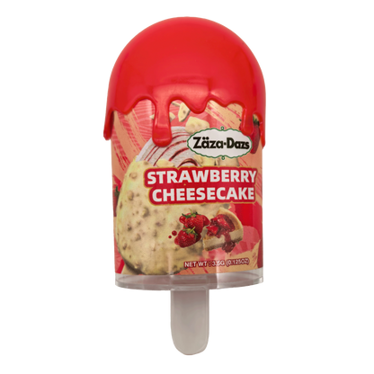 3.5g Popsicle Jar - Zaza Dazs Strawberry Cheesecake (12 Count)