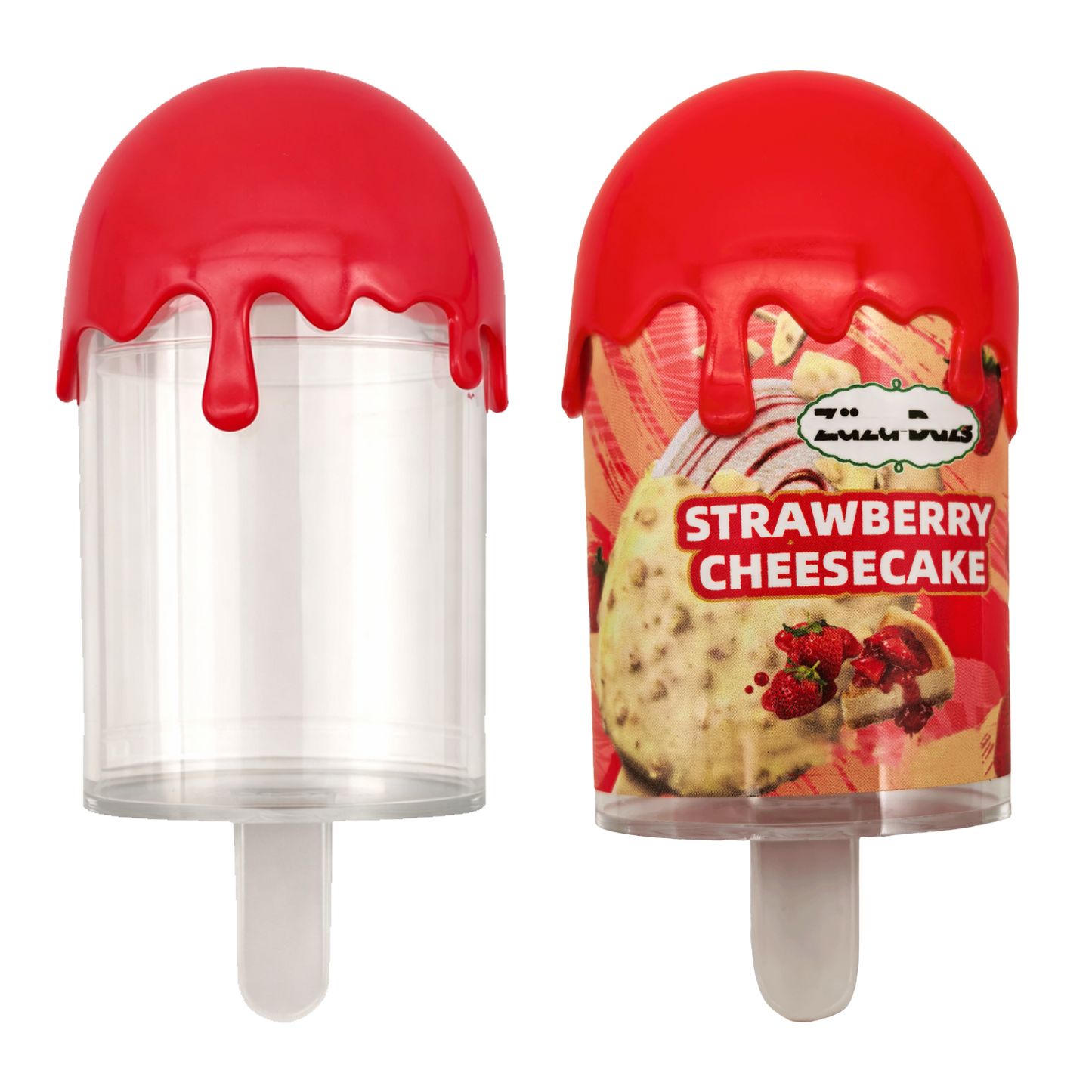 12 Pack - Popsicle Style Plastic Storage Containers with Decorative Wrap Labels - Styles