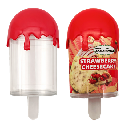 12 Pack - Popsicle Style Plastic Storage Containers with Decorative Wrap Labels - Styles