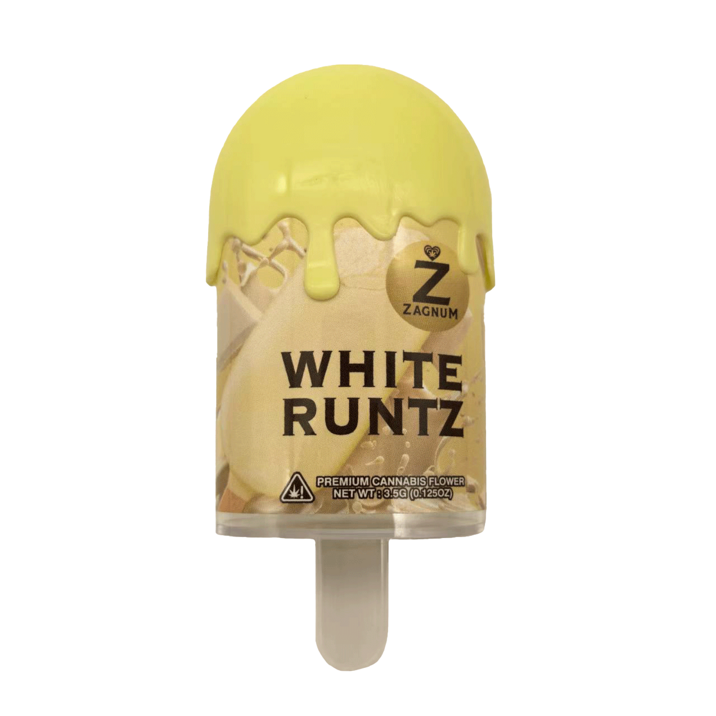 3.5g Popsicle Jar - Zagnum White Runtz (12 Count)