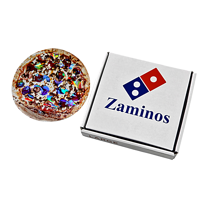 12 Pack - 3.5g Pizza Shaped Bags & Boxes Set  - Zamino's Edition
