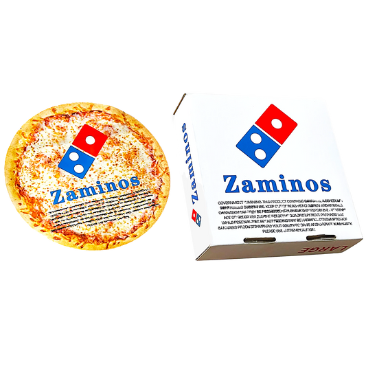 3.5g Mylar Bag with Pizza Box - Zaminos (12 Bags+12 Boxes)