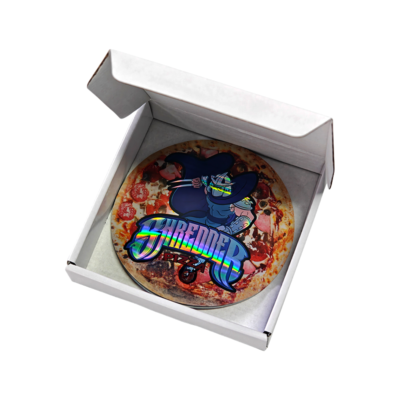12 Pack - 3.5g Pizza Shaped Bags & Boxes Set  - Shredder's Edition