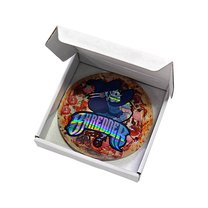 12 Pack - 3.5g Pizza Shaped Bags & Boxes Set  - Shredder's Edition
