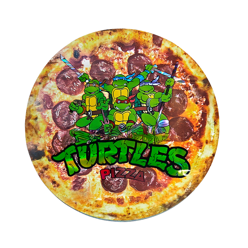12 Pack - 3.5g Pizza Shaped Bags & Boxes Set  - TMN Turtle's Edition