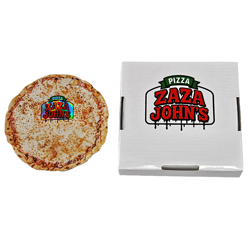 12 Pack - 3.5g Pizza Shaped Bags & Boxes Set  - Zaza John's Edition