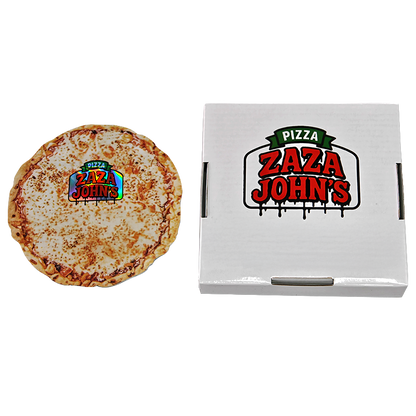 12 Pack - 3.5g Pizza Shaped Bags & Boxes Set  - Zaza John's Edition