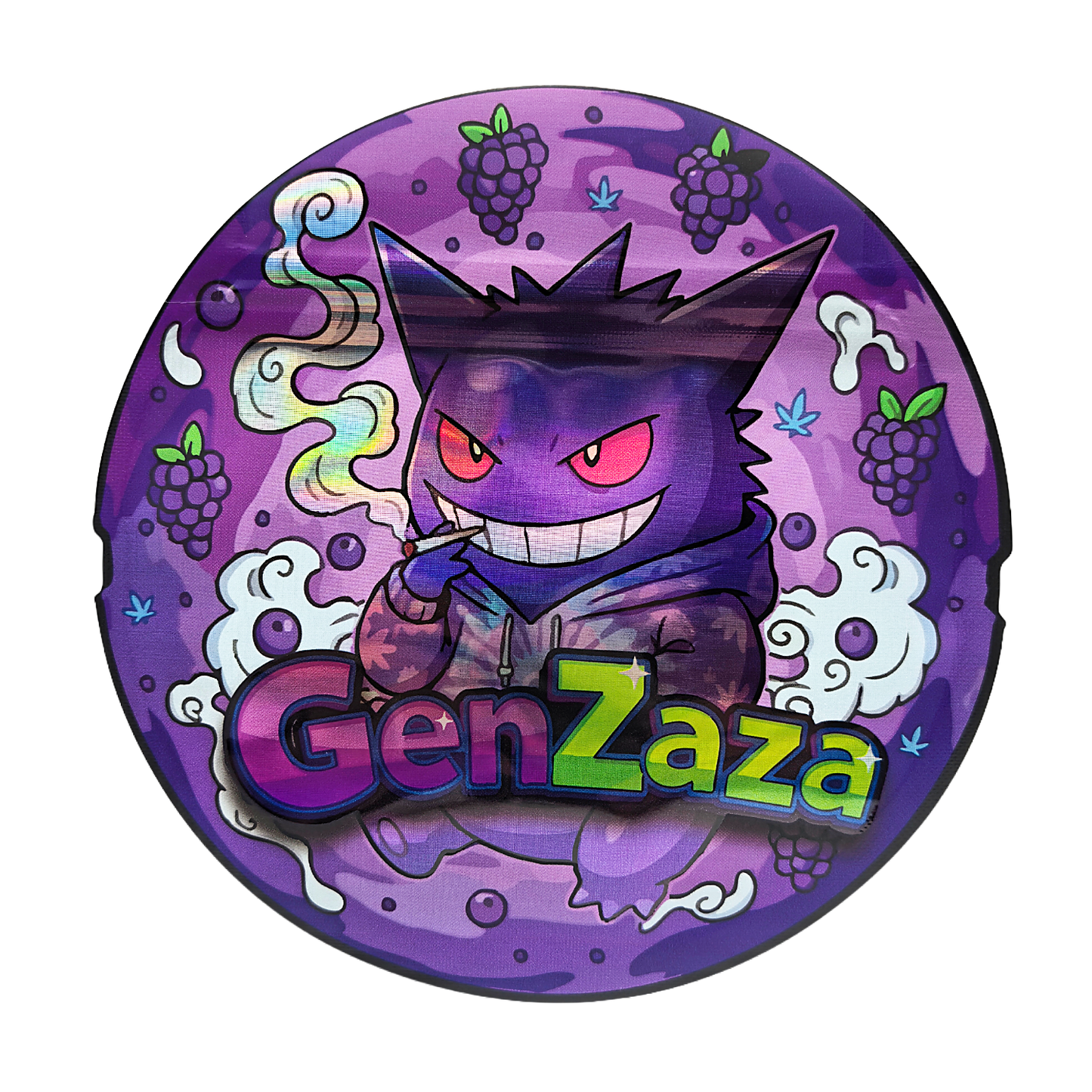 50 Pack – 3.5g Special Die Cut Shaped Mylar Bag - Gen Zaza