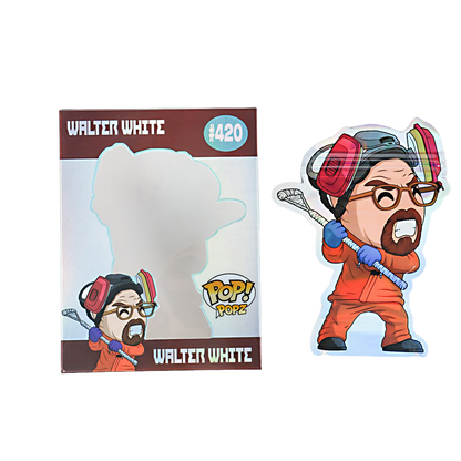 Mylar Bag Funko Pop! vinyl figure of Walter White from 'Breaking Bad' with packaging