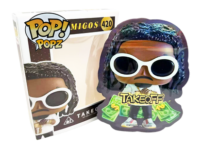 3.5g Mylar Bag with Window Box - POP Migos - Take Off (25 Bags+25Boxes)