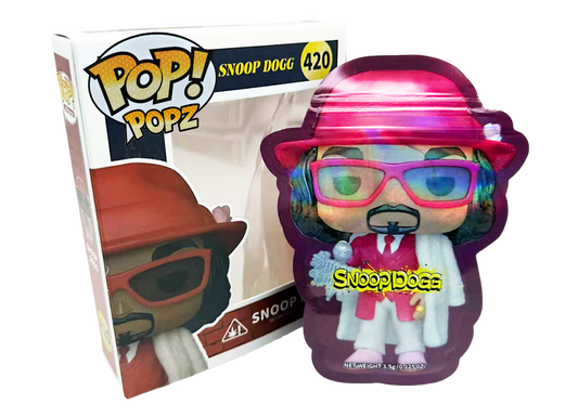 3.5g Mylar Bag with Window Box - POP Snoop Dog 420 (25 Bags+25Boxes)