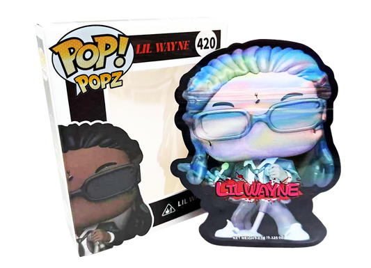 3.5g Mylar Bag with Window Box - POP Lil Wayne 420 (25 Bags+25Boxes)