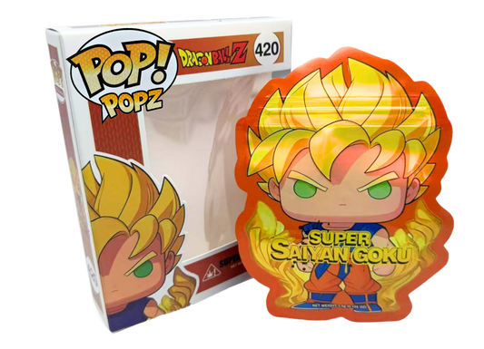 3.5 gram super saiyan goku mylar bag with the window box 