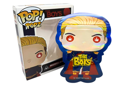 3.5g Mylar Bag with Window Box - POP The Boys (25 Bags+25Boxes)