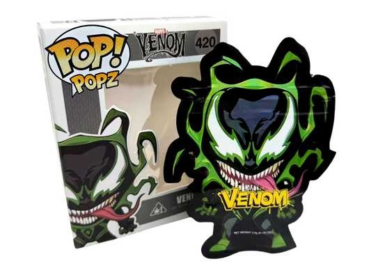 3.5g Mylar Bag with Window Box - POP Venom 420 (25 Bags+25Boxes)
