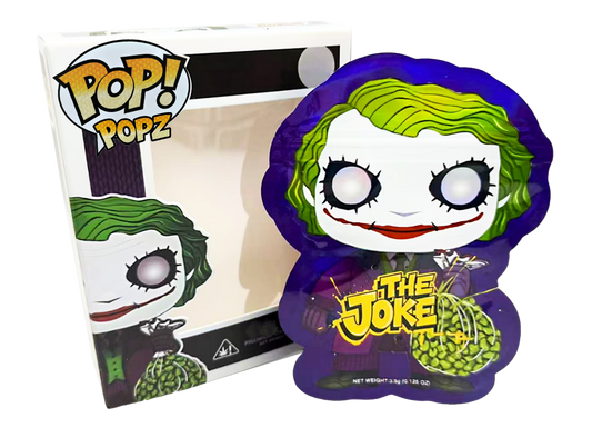 3.5g Mylar Bag with Window Box - POP The Joke (25 Bags+25Boxes)