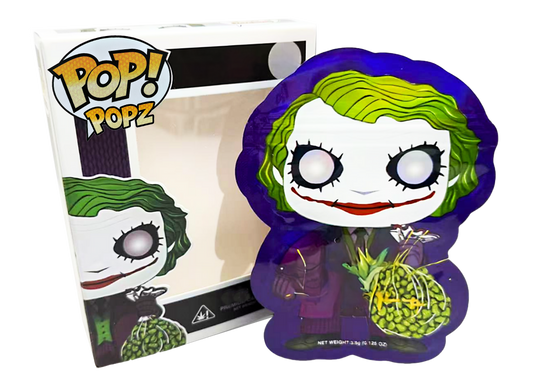 (25 Bags+25Boxes) Mylar Bag with Window Box Set - POP Joke - 4.5" x 2.5"