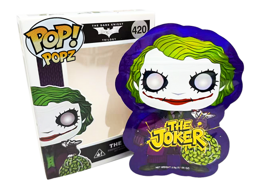 3.5g Mylar Bag with Window Box - POP The Joker 420 (25 Bags+25Boxes)