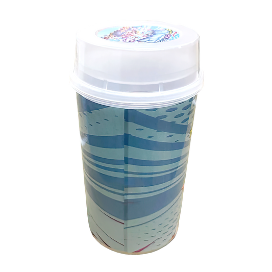 10 Pack - Push-Up Storage Containers with Decorative Wrap Labels - Pink Berry Gummiez