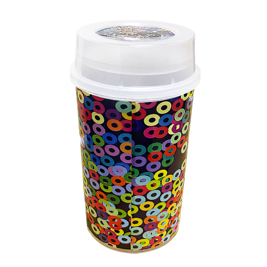 10 Pack - Push-Up Storage Containers with Decorative Wrap Labels - Its Just Candy Rocky Road