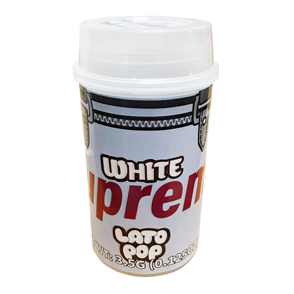 3.5g Push-Up Jar - White Supreme Lato Pop (10 Count)