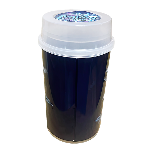 10 Pack - Push-Up Storage Containers with Decorative Wrap Labels - Blue Guava
