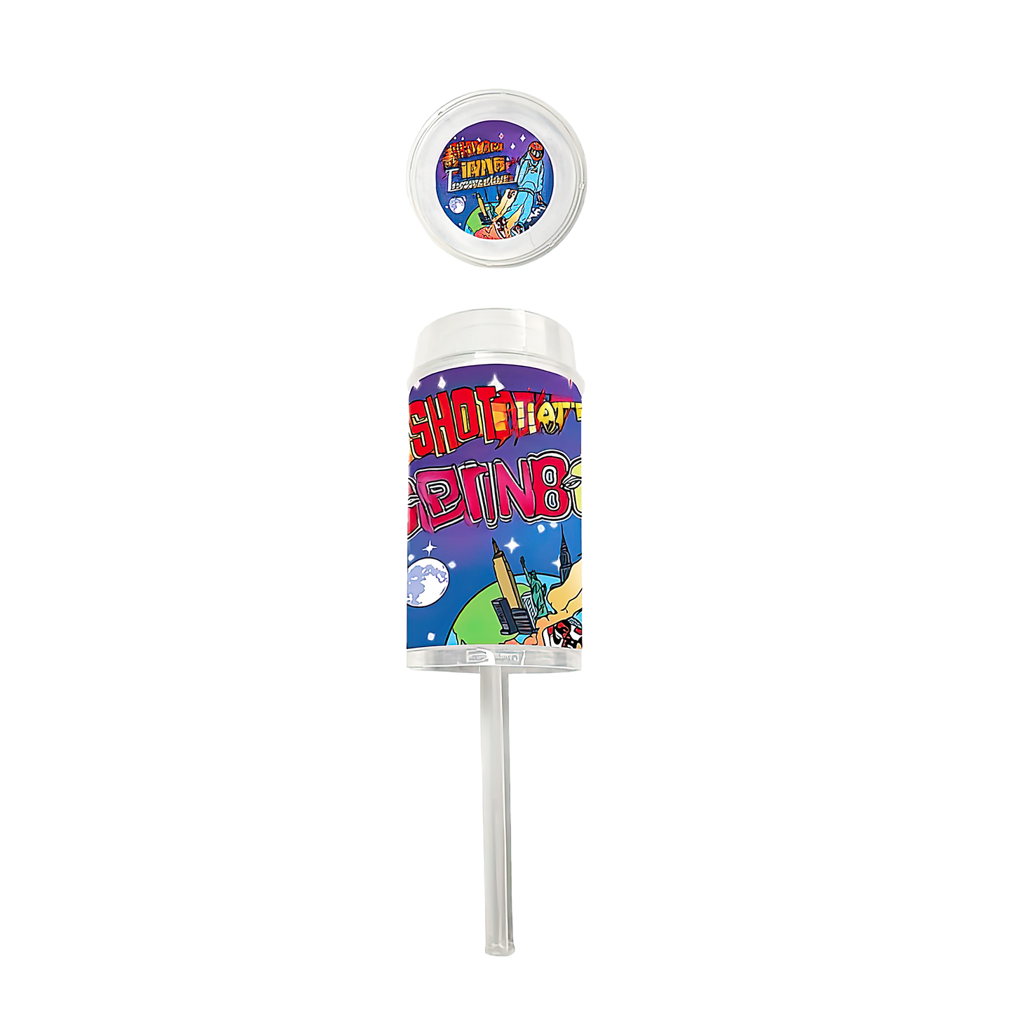 (10-Count) Push-Up Storage Containers – Assorted Graphic Styles (3.5” Height)