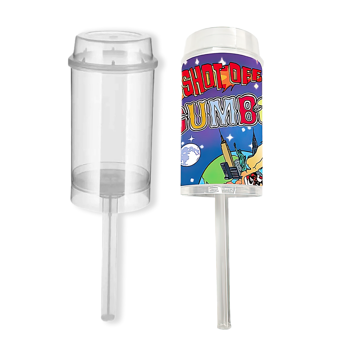 10 Pack - Push-Up Storage Containers with Decorative Wrap Labels TT