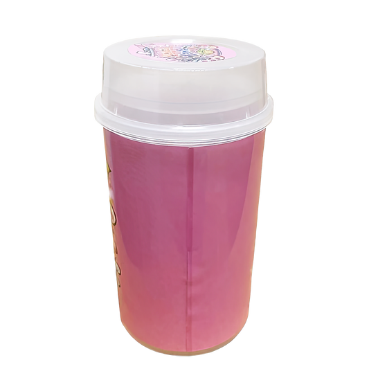 10 Pack - Push-Up Storage Containers with Decorative Wrap Labels - Peach Lemonade Fanta