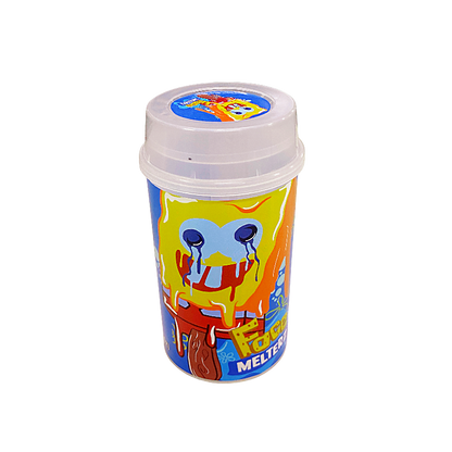 10 Pack - Push-Up Storage Containers with Decorative Wrap Labels - Face Meltzer