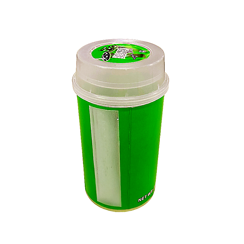 10 Pack - Push-Up Storage Containers with Decorative Wrap Labels - Blanco High Tolerance