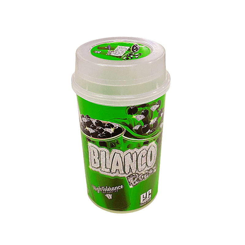 10 Pack - Push-Up Storage Containers with Decorative Wrap Labels - Blanco High Tolerance