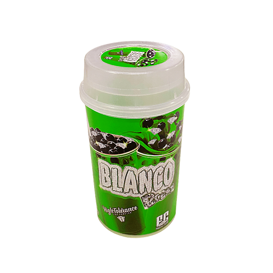 10 Pack - Push-Up Storage Containers with Decorative Wrap Labels - Blanco High Tolerance