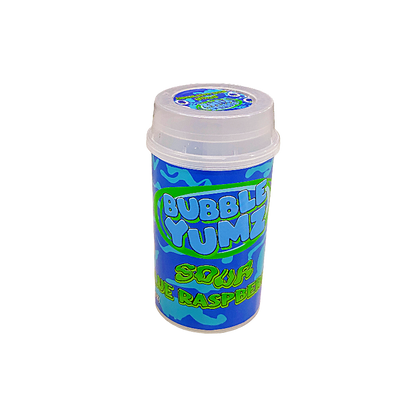 10 Pack - Push-Up Storage Containers with Decorative Wrap Labels - Bubble Yumz Sour Raspberry