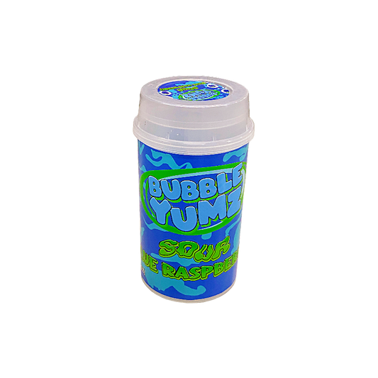 10 Pack - Push-Up Storage Containers with Decorative Wrap Labels - Bubble Yumz Sour Raspberry