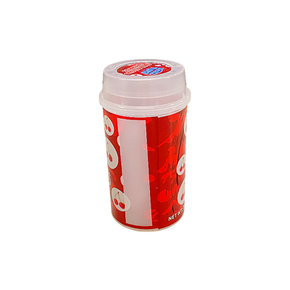 10 Pack - Push-Up Storage Containers with Decorative Wrap Labels - Bubble Yumz Outrageous Cherries
