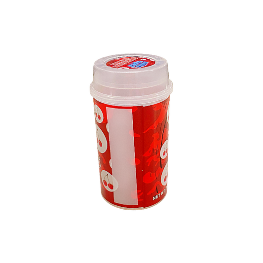 10 Pack - Push-Up Storage Containers with Decorative Wrap Labels - Bubble Yumz Outrageous Cherries