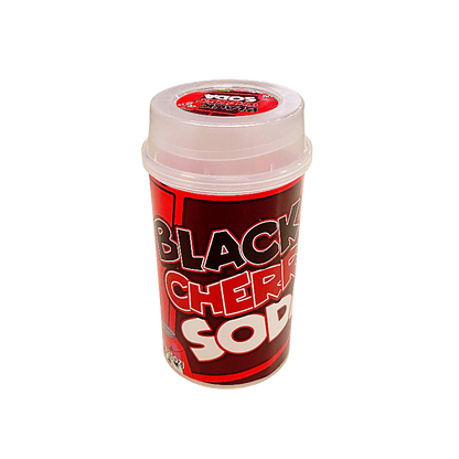 10 Pack - Push-Up Storage Containers with Decorative Wrap Labels - Black Cherry Soda