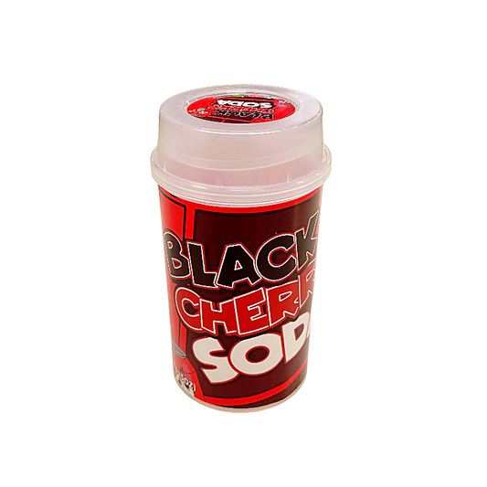 10 Pack - Push-Up Storage Containers with Decorative Wrap Labels - Black Cherry Soda