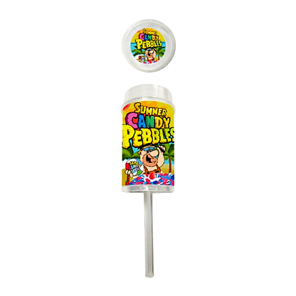 10 Pack - Push-Up Storage Containers with Decorative Wrap Labels - Summer Candy Pebbles