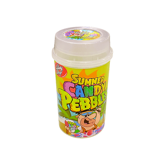 10 Pack - Push-Up Storage Containers with Decorative Wrap Labels - Summer Candy Pebbles
