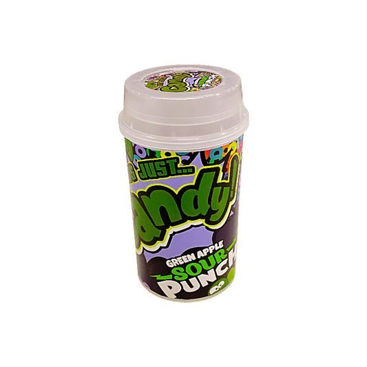 10 Pack - Push-Up Storage Containers with Decorative Wrap Labels - It's Just Candy Sour Punch