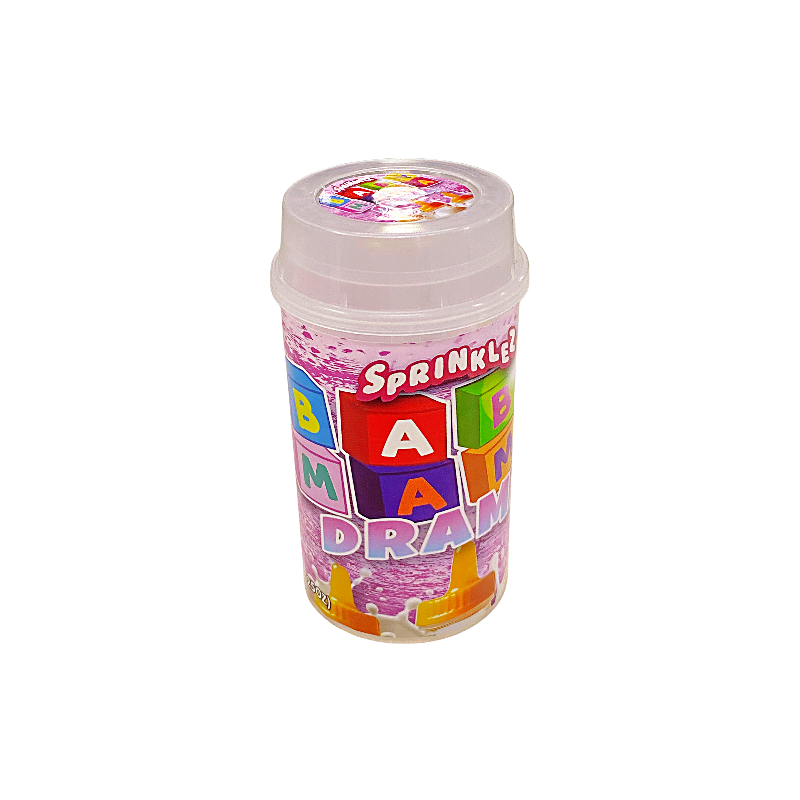 10 Pack - Push-Up Storage Containers with Decorative Wrap Labels - Baby Mama Drama