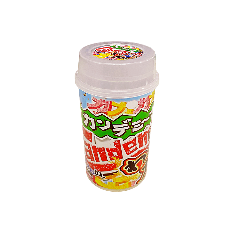 10 Pack - Push-Up Storage Containers with Decorative Wrap Labels -Candemina – Cotton Candy Mix