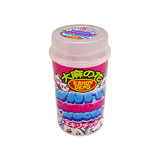 10 Pack - Push-Up Storage Containers with Decorative Wrap Labels - Kandy Depo White Cherry Mochi