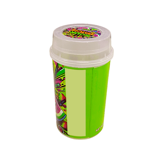 10 Pack - Push-Up Storage Containers with Decorative Wrap Labels - Sour Patch Watermelon Bites