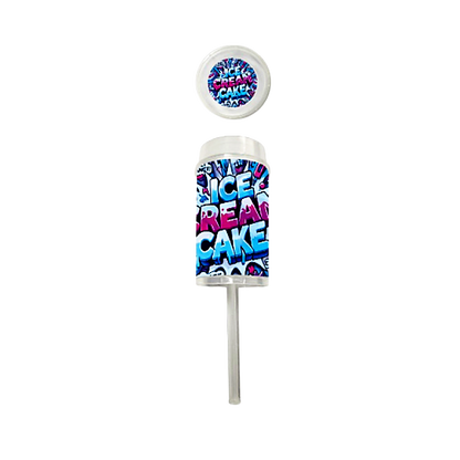 10 Pack - Push-Up Storage Containers with Decorative Wrap Labels - Ice Cream Cake