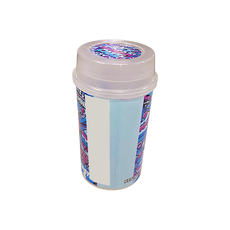 10 Pack - Push-Up Storage Containers with Decorative Wrap Labels - Ice Cream Cake