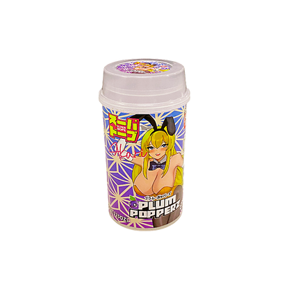 10 Pack - Push-Up Storage Containers with Decorative Wrap Labels - Plum Popperz